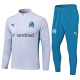 24/25 Marseille White Half Pull Tracksuit  (半拉链)