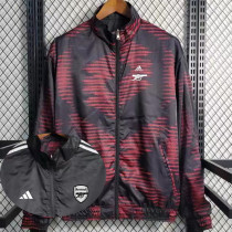 2023 ARS Maroon & Black Double Sided Windbreaker (双面风衣)