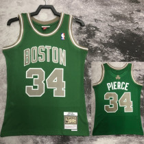 2007/2008 CELTICS PIERCE #34 Green Retro Top Quality Hot Pressing NBA Jersey
