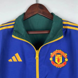23/24 Man Utd Blue & Green Double Sided Windbreaker (双面风衣)
