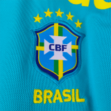 2021 Brazil Lake Blue  Retro Soccer Jersey