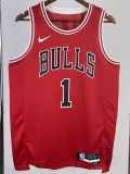 22/23 BULLS ROSE #1 Red Top Quality Hot Pressing NBA Jersey