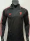 Man Utd Black Leisure  Long Sleeve Retro Soccer Jersey(长袖）