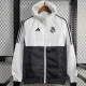 24/25  RMA White & Black  Hooded Windbreaker