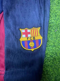 24/25 BAR Home Kids  Player Version  Soccer Jersey(大胸花）