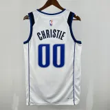 Dallas Mavericks CHRISTIE #00 White Top Quality Hot Pressing NBA Jersey