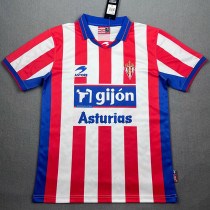 2001/2002 Sporting de Gijón Home  Retro  Soccer Jersey