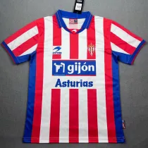 2001/2002 Sporting de Gijón Home  Retro  Soccer Jersey