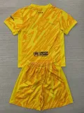 24/25 BAR Yellow Goalkeepe Kids Soccer Jersey