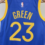 22/23 WARRIORS GREEN #23 Blue Top Quality Hot Pressing NBA Jersey (V领)