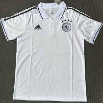 21/23 Germany White Classic Polo Short Sleeve
