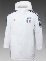 24/25 Italy White Hooded Cotton Coat 连帽棉衣