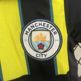 24/25 Man City Away Kids Soccer Jersey