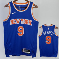 22/23 KNICKS BARRETT #9 Blue Top Quality Hot Pressing NBA Jersey