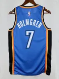 22/23 OKC Thunder HOLMGREN #7 Blue Top Quality Hot Pressing NBA Jersey
