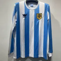 1978 Argentina Home Long Sleeve Retro Soccer Jersey (长袖)