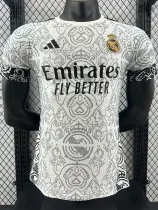 24/25 RMA white and Black patterns Special Edition Player Version Soccer Jersey