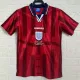 1998 England Away Red Retro Soccer Jersey