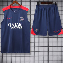 24/25 PSG Royal Blue Tank top and shorts suit