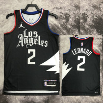 22/23 Clippers LEONARO #2 Black Top Quality Hot Pressing NBA Jersey (Trapeze Edition)