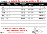24/25 J2 JD Black Add Cotton  Adult Vest