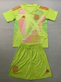 24/25  Germany Green Goalkeeper Kids Soccer Jersey