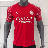 25/26 PSG Jordan  Red Edition  Fans Soccer Jersey