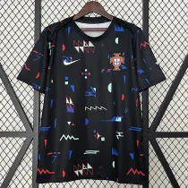 2024 Portugal Black symbol version Training Shirts