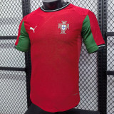 25/26 Portugal Women Home   Player Version   Men's Edition Soccer Jersey