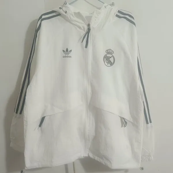 25/26  RMA White Hooded Windbreaker