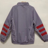 LIV Grey Grey Retro windbreaker(连帽）