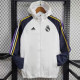 24/25 RMA White & Royal Blue Hooded Windbreaker