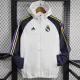 24/25 RMA White & Royal Blue Hooded Windbreaker