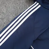 24/25 G229 Royal Blue Hooded Cotton Coat