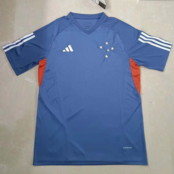 24/25 Cruzeiro Light Blue Training shirts（V领）