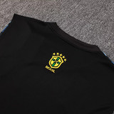 24/25  Brazil Black Christ statue top and shorts suit