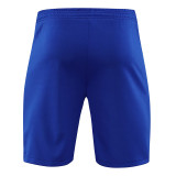 24/25 INT White # blue stripes Tank top and shorts suit