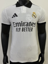 25/26 RMA White Team Logo Special Edition Player Version Soccer Jersey