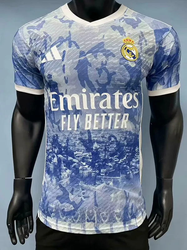 24/25 RMA  Blue White Player Version Training Shirts