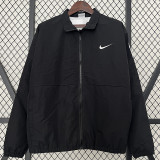 2024 New NK Black Windbreaker（黑色、背后大白字）