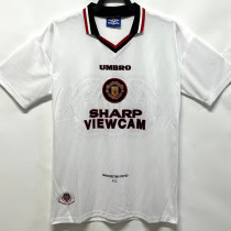 1996/1997 Man Utd Third White Retro Soccer Jersey