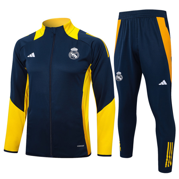 24/25 RMA Royal Blue Pants Jacket Tracksuit(黄袖）