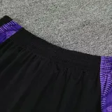 24/25 RMA White(Purple Shoulders) Training Short Suit(白色紫肩）