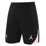 24/25 PSG Black Pink Edge Training Shorts Pants（粉边)