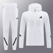 24/25 NM05 White Hooded Jacket Tracksuit