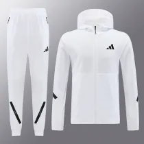24/25 NM05 White Hooded Jacket Tracksuit