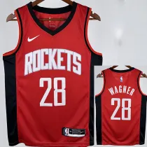 22/23 ROCKETS WAGNER #28 Red Away Top Quality Hot Pressing NBA Jersey