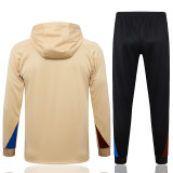 24/25 BAR Khaki Hooded  Half Pull Tracksuit(Add Fluff)  (半拉链\加绒F605)