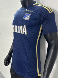 24/25 Millonarios FC Home Player Version Soccer Jersey 百万富翁