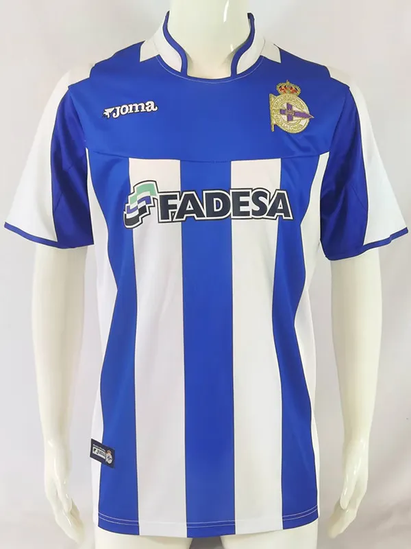 2003/2004 La Coruna Home Retro Soccer Jersey